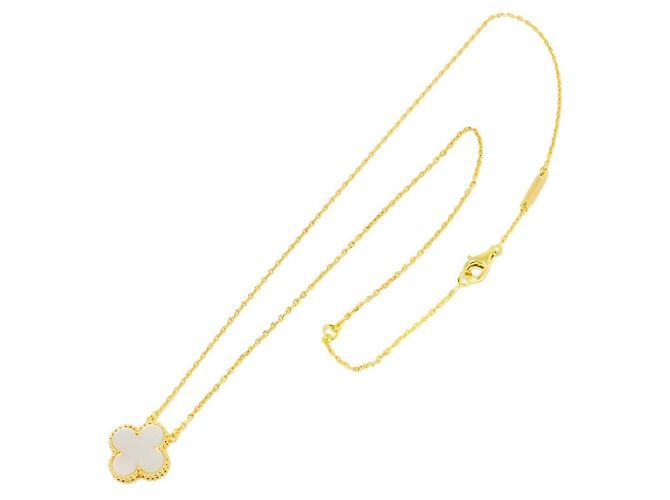 Collana Van Cleef & Arpels VCA Alhambra in madreperla e oro giallo 18K - vista 2