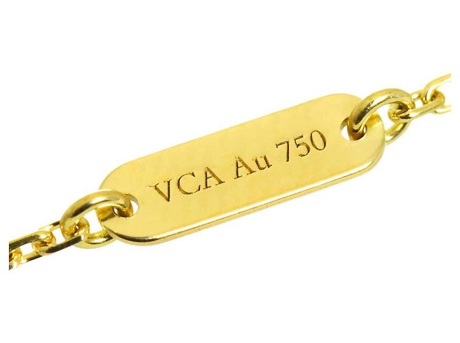 Collana Van Cleef & Arpels VCA Alhambra in madreperla e oro giallo 18K - vista 4
