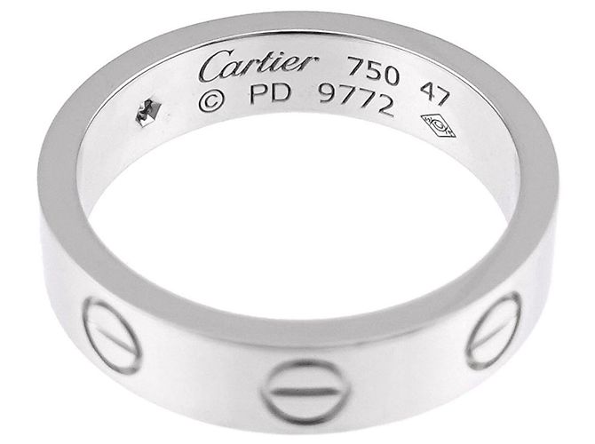 Cartier Mini Love Ring in 18K Weißgold - Ansicht 3