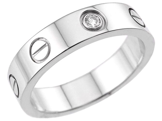 Cartier Mini Love Ring in 18K Weißgold - Ansicht 4