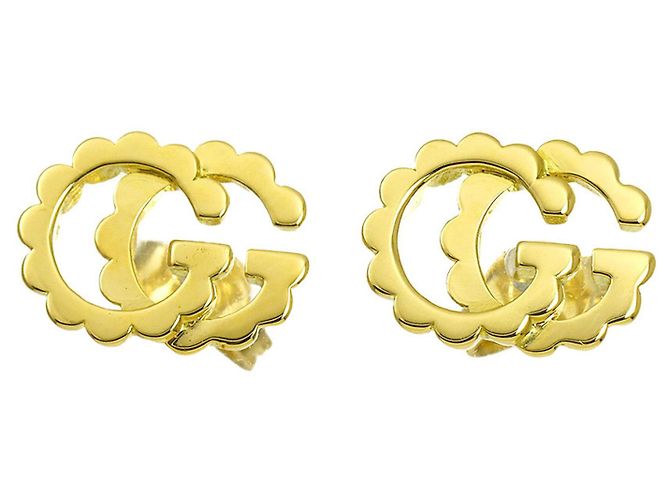 Orecchini Gucci GG Running in oro giallo 18K - vista 2