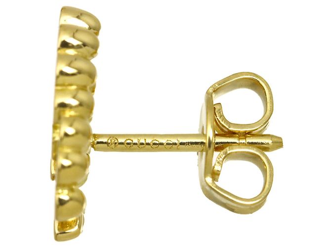 Orecchini Gucci GG Running in oro giallo 18K - vista 4