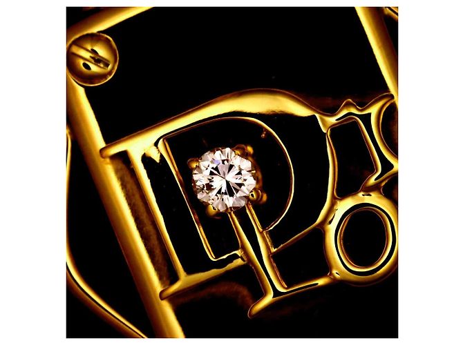 Pendente Christian Dior in oro giallo 18K e diamanti - vista 5