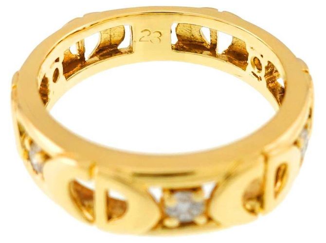 Anello Christian Dior 1 in Oro Giallo 18K - vista 4