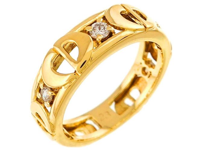 Anello Christian Dior 1 in Oro Giallo 18K - vista 5