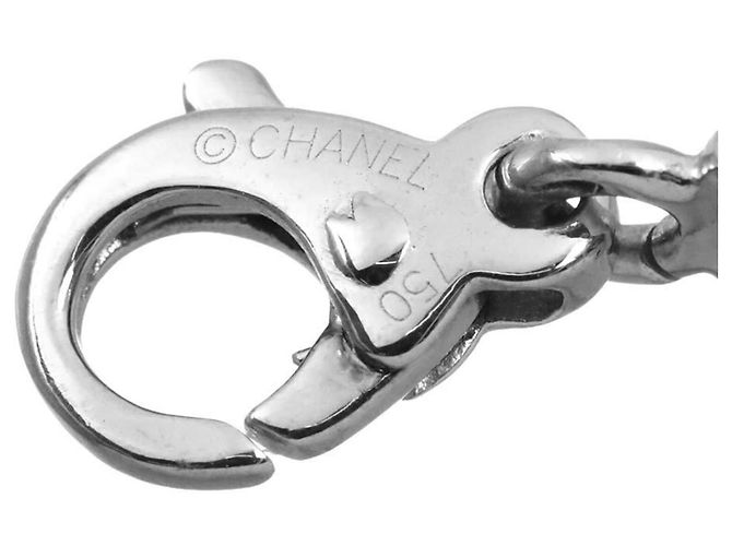 Pendente Chanel Camélia in oro bianco - vista 4
