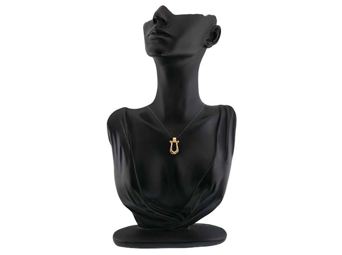 Diamond Céline Pendente Celine Macadam in oro giallo 18K - vista 6