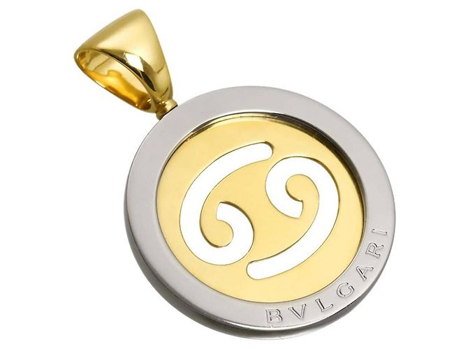 Bulgari Pendente Bvlgari Tondo Cancer in Oro Giallo 18K - vista 2