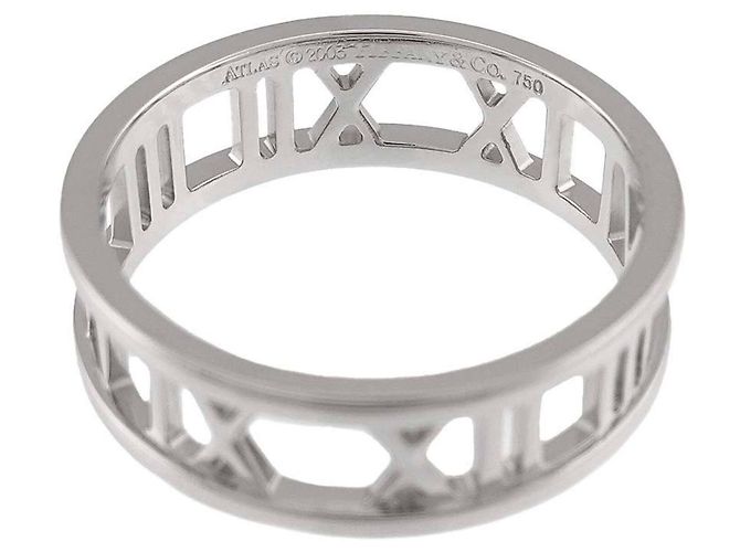 Autre Marque Anello Tiffany & Co. Atlas 1 in oro bianco 18K - vista 3
