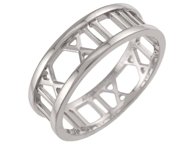 Autre Marque Anello Tiffany & Co. Atlas 1 in oro bianco 18K - vista 4