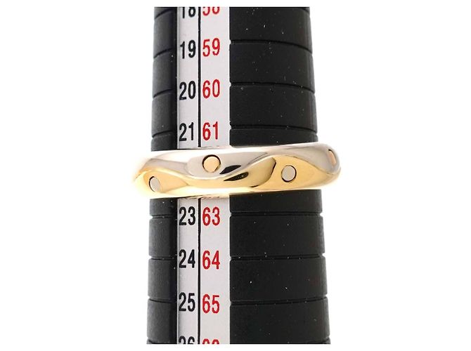 Bulgari Anello Bvlgari BVLGARI Onda in oro giallo e bianco 18K - vista 5