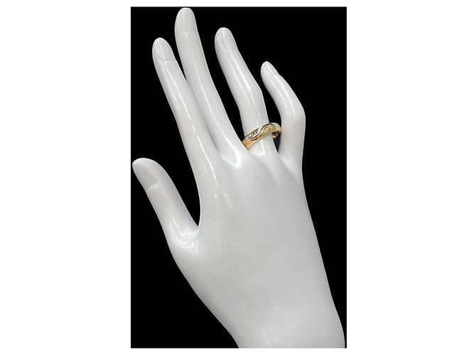 Bulgari Anello Bvlgari BVLGARI Onda in oro giallo e bianco 18K - vista 6