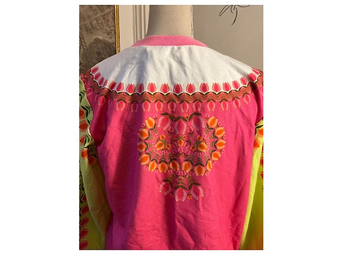 Autre Marque Sudadera estampada rosa y amarilla Blanco Verde Naranja Amarillo - vista 5