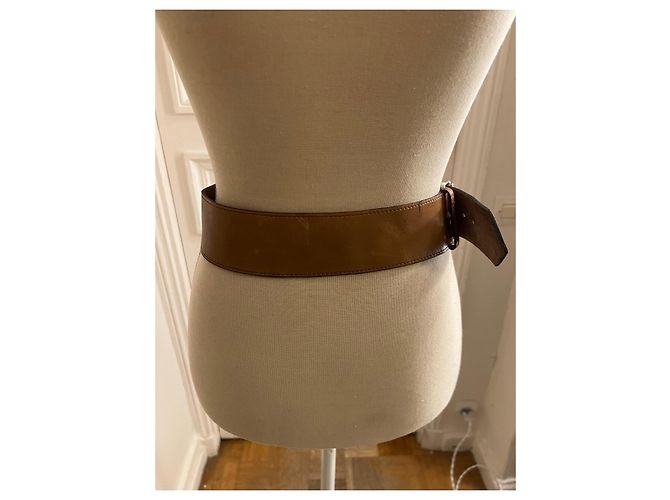 Michel Klein Leather and pony hair belt - view 3