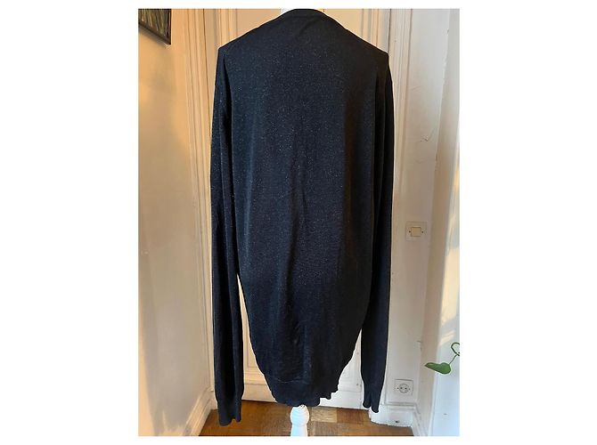 Prada V-Ausschnitt-Strickpullover in Schwarz - Ansicht 4