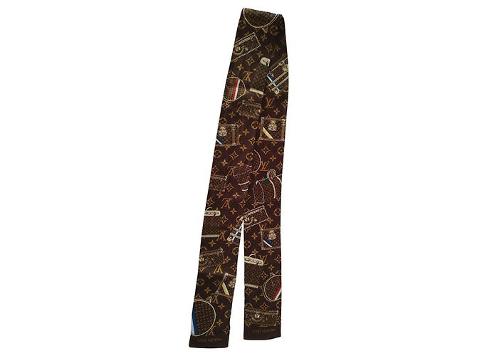 Louis Vuitton Bandeau Twilly Monogram Marrone e Blu Multicolore - vista 9