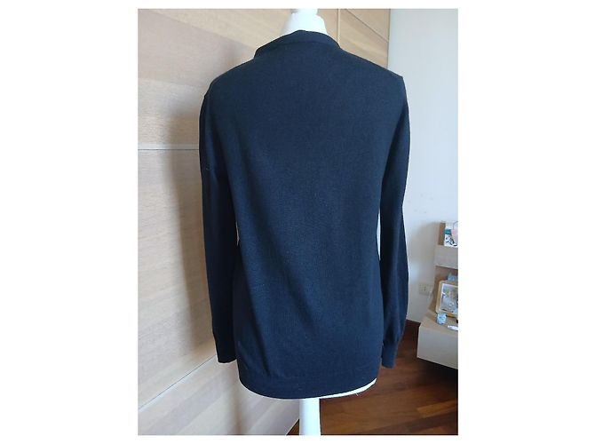 Prada schwarzer Cardigan aus Schurwolle - Ansicht 3