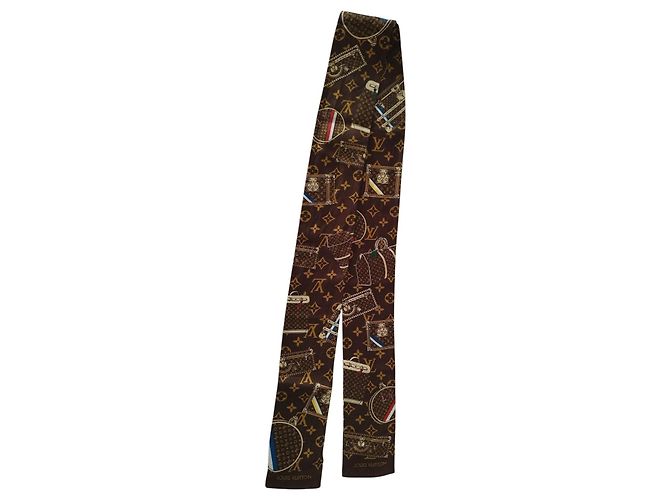 Louis Vuitton Twilly Monogram y Malles de seda Multicolor - vista 7