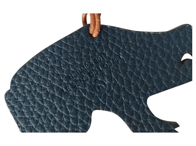 Hermès Petit H Charm Capybara in pelle Epsom Multicolore - vista 3