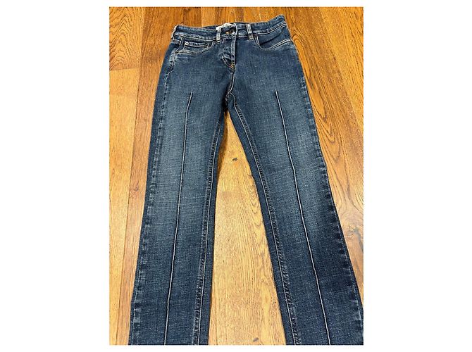 Jeans Slim in Denim Blu Miu Miu - vista 11