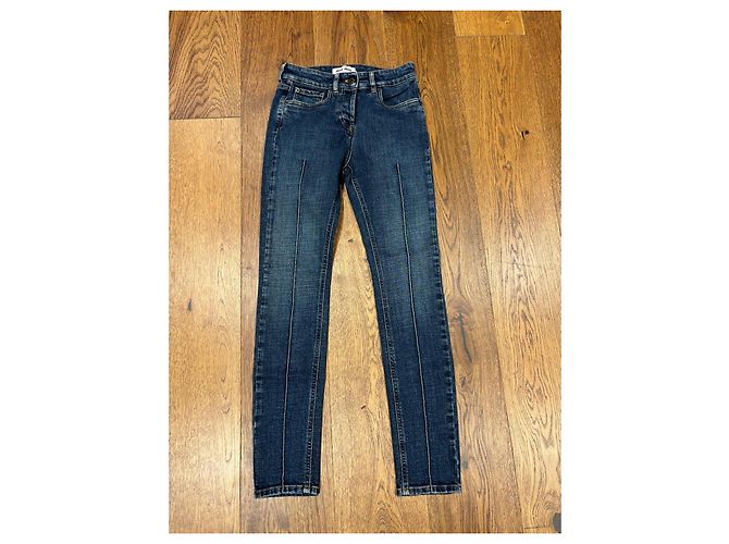 Jeans Slim in Denim Blu Miu Miu - vista 2