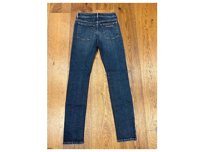 Jeans Slim in Denim Blu Miu Miu - vista 6