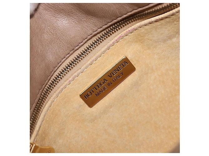 Bottega Veneta Tassel Flap Intrecciato Nappa Medium Beige - vista 6