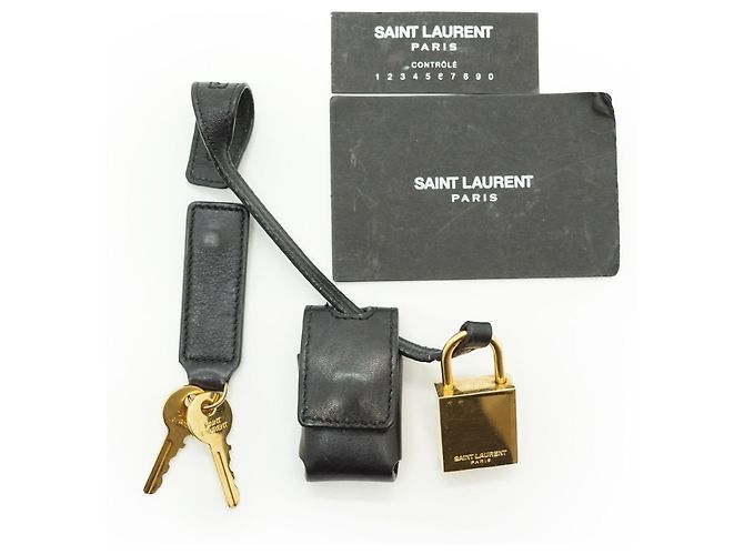 Yves Saint Laurent Sac de Jour Baby Pelle Nera Camoscio - vista 13