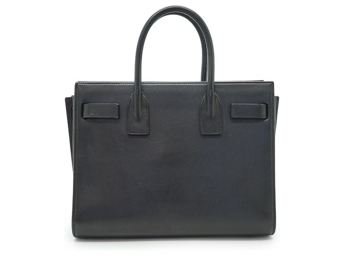Yves Saint Laurent Sac de Jour Baby Pelle Nera Camoscio - vista 2