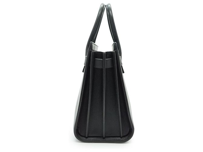 Yves Saint Laurent Sac de Jour Baby Pelle Nera Camoscio - vista 3