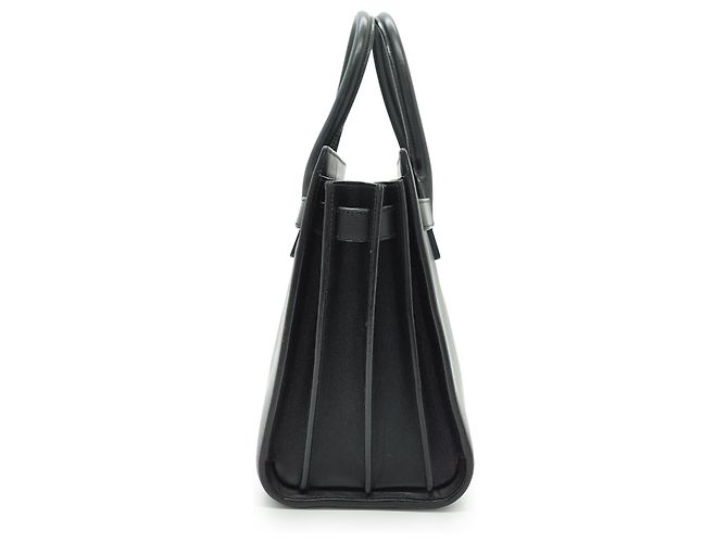 Yves Saint Laurent Sac de Jour Baby Pelle Nera Camoscio - vista 4