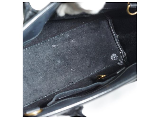 Yves Saint Laurent Sac de Jour Baby Pelle Nera Camoscio - vista 9