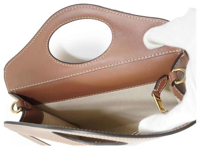 Burberry Mini Bolsa Horseferry Pocket Two-Tone - vista 11