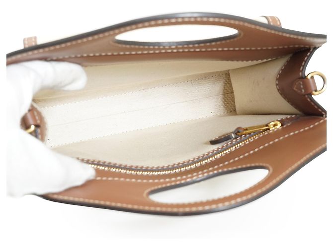 Burberry Mini Bolsa Horseferry Pocket Two-Tone - vista 12