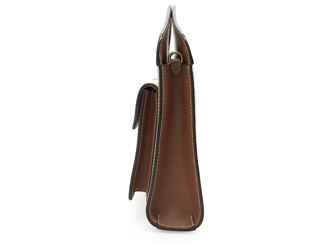 Burberry Mini Bolsa Horseferry Pocket Two-Tone - vista 4