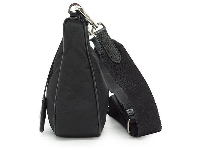 Prada Re-Edition 2005 Re-Nylon Mini Hobo Nero - vista 4