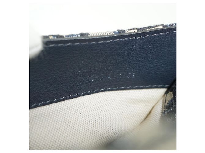 Dior Borsa cintura Mini Saddle Oblique Jacquard Nero Blu Beige - vista 14