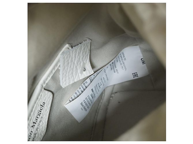 Autre Marque Maison Margiela 5AC Micro Borsa a Secchiello 2-Way Bianco - vista 16