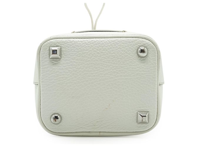 Autre Marque Maison Margiela 5AC Micro Borsa a Secchiello 2-Way Bianco - vista 6