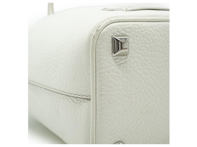 Autre Marque Maison Margiela 5AC Micro Borsa a Secchiello 2-Way Bianco - vista 7