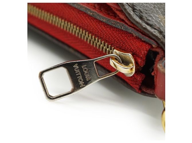 Louis Vuitton Pochette Monogram Pallas Cherry 2-Way Marron Rouge - vue 10