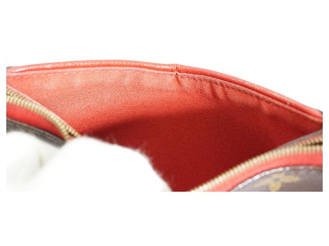 Louis Vuitton Pochette Monogram Pallas Cherry 2-Way Marron Rouge - vue 17