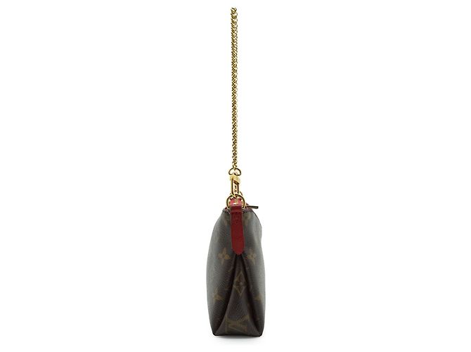 Louis Vuitton Pochette Monogram Pallas Cherry 2-Way Marron Rouge - vue 4