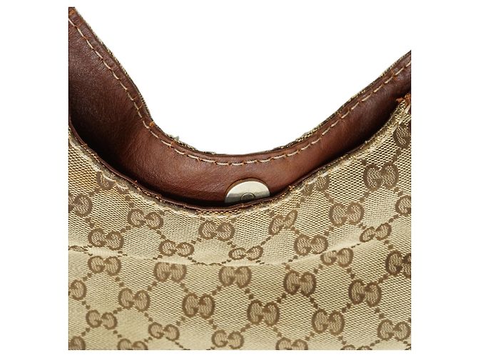 Gucci GG Canvas Charlotte Hobo-Tasche Braun - Ansicht 10