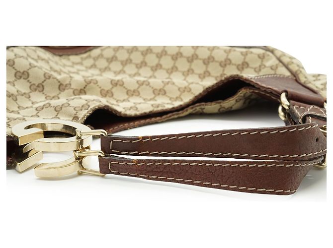 Gucci GG Canvas Charlotte Hobo-Tasche Braun - Ansicht 12