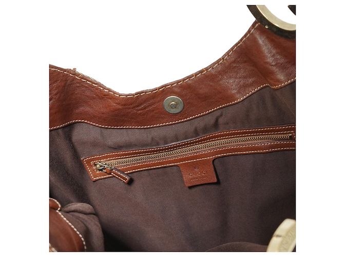 Gucci GG Canvas Charlotte Hobo-Tasche Braun - Ansicht 14