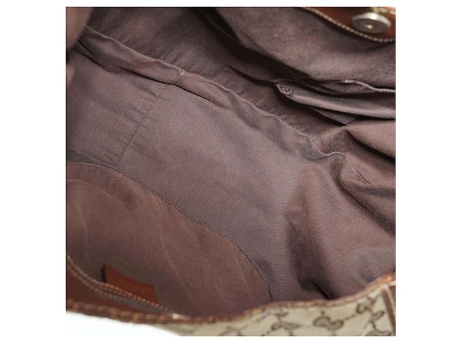 Gucci GG Canvas Charlotte Hobo-Tasche Braun - Ansicht 16