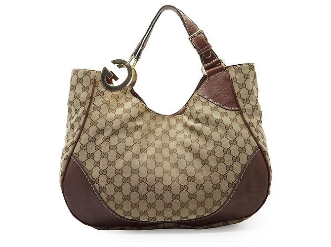 Gucci GG Canvas Charlotte Hobo-Tasche Braun - Ansicht 2