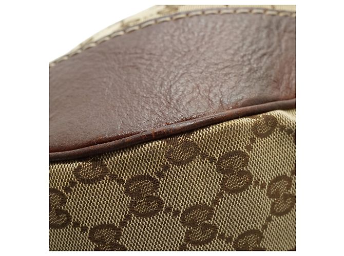 Gucci GG Canvas Charlotte Hobo-Tasche Braun - Ansicht 8