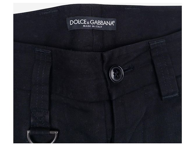 Calças Biker Bondage com múltiplas fivelas Dolce & Gabbana AW03 Preto - vista 5